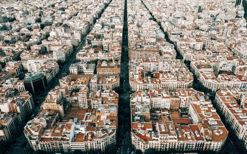 foto aerea de barcelona